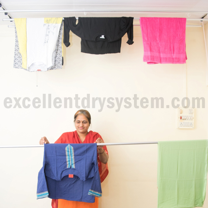 wall mounted clothes drying rack