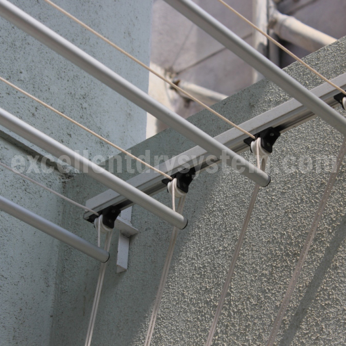 pulley operated cloth drying system